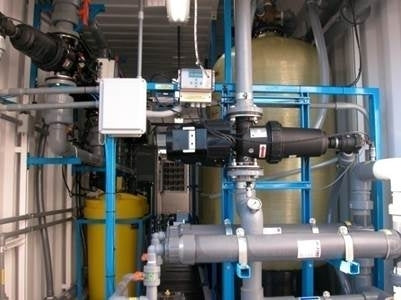 Containerized 2-Pass Seawater RO System for Off-Shore Oil Platform