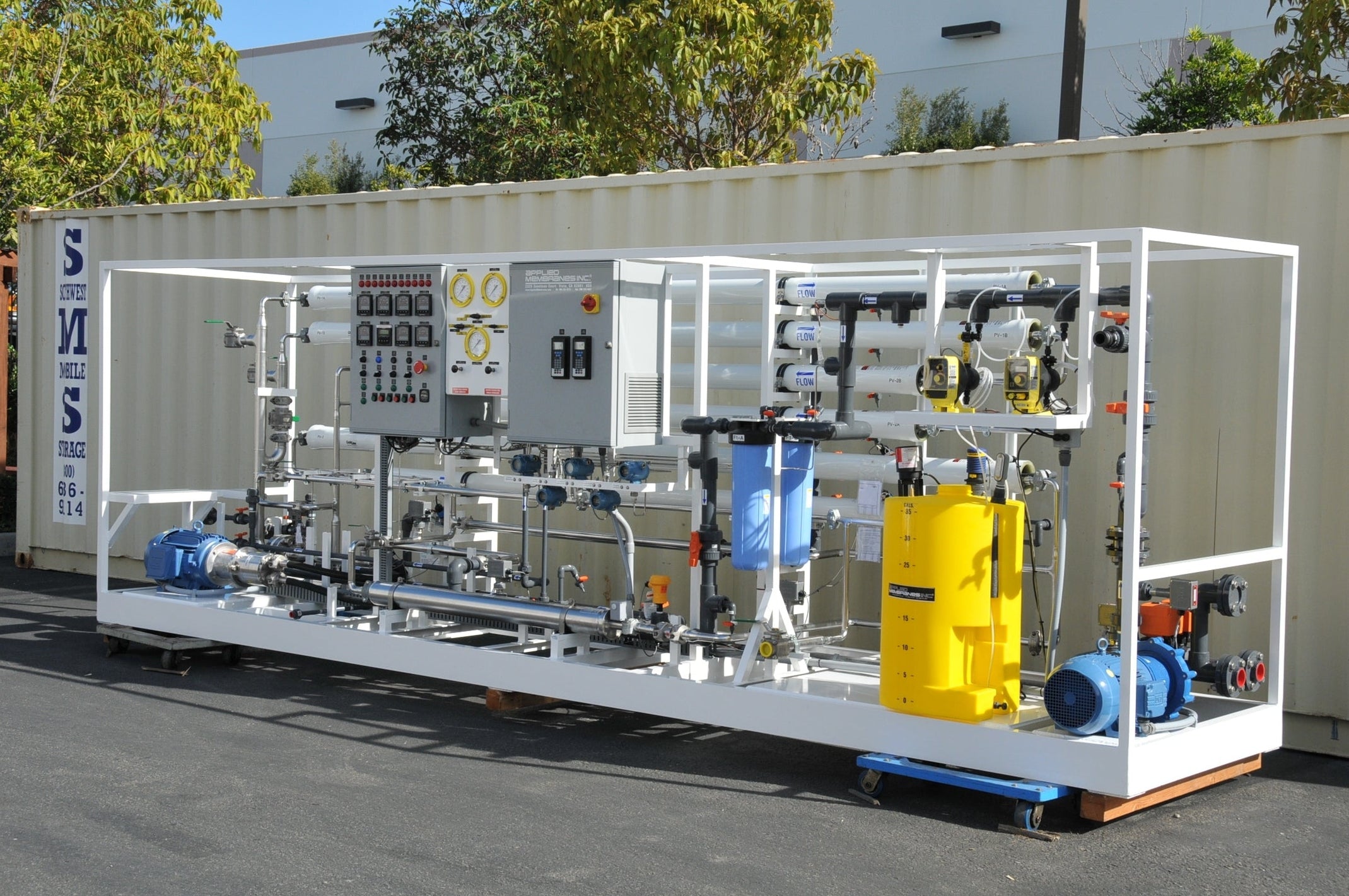 SWRO System for Desalination Pilot Testing — Applied Membranes, Inc.