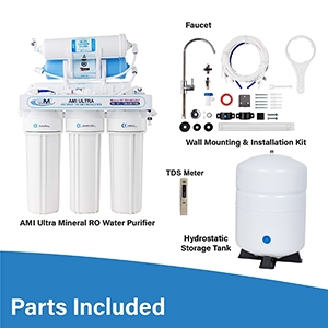 AMI Ultra Home RO and UF Water Treatment Mineral RO